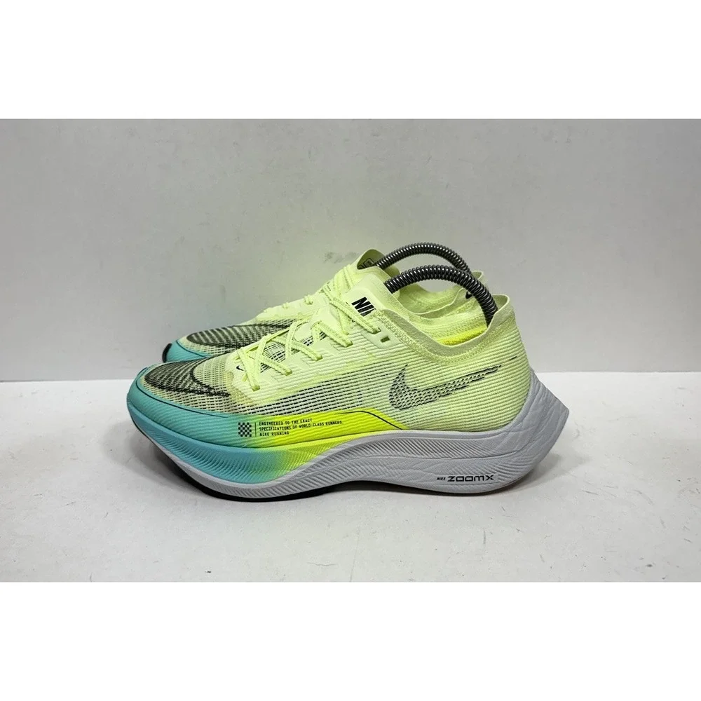 Nike ZoomX Vaporfly NEXT% 2 Shoes‎ Womens Size 8.5 Volt CU4123-700 Sneaker